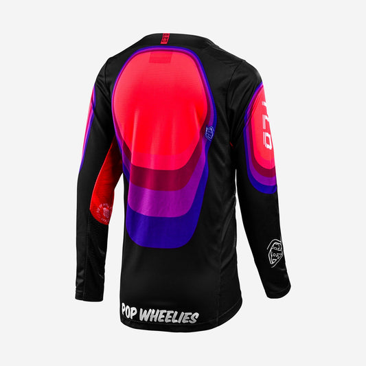 Youth GP Pro Jersey Reverb Black / Glo Red
