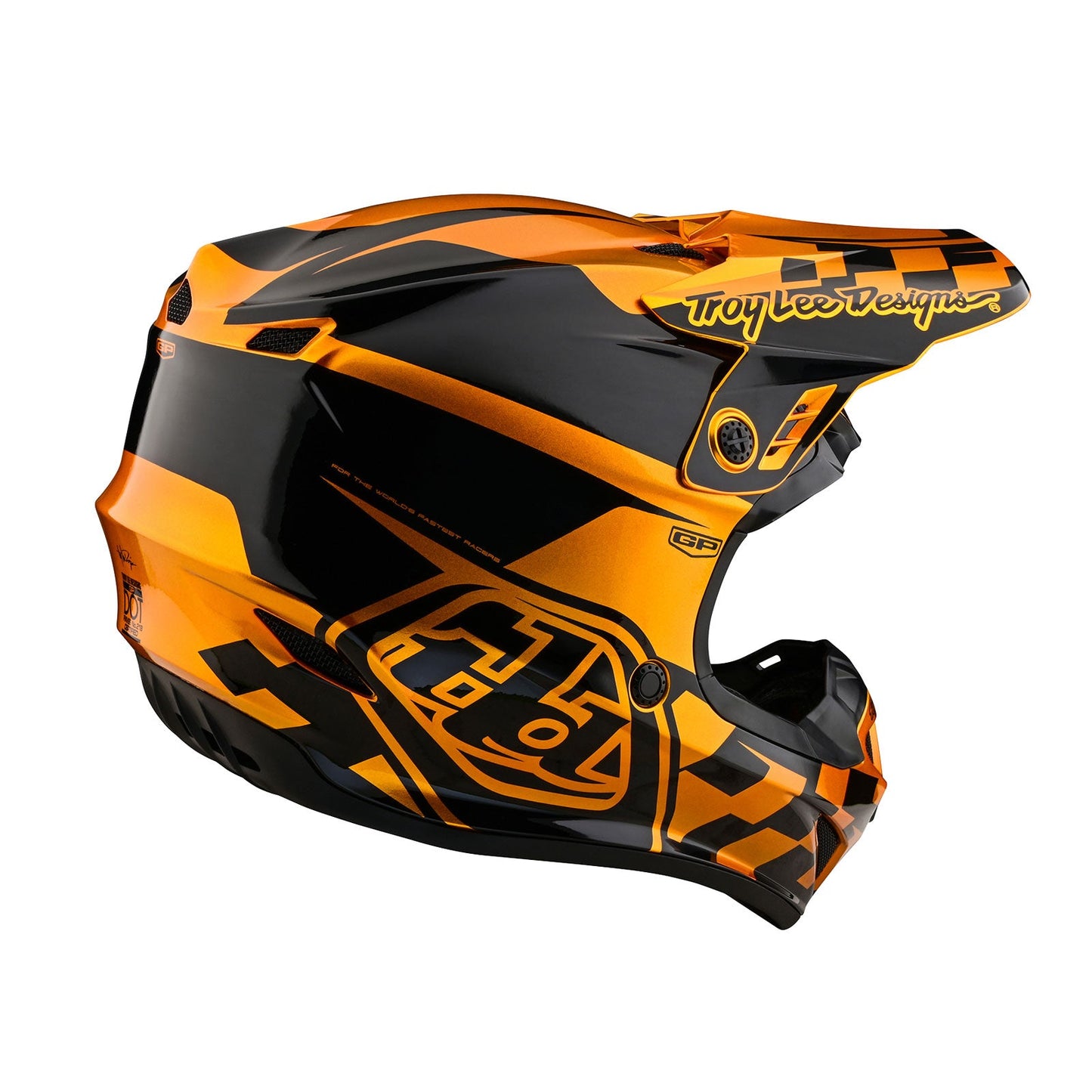 TLD GP Helmet No MIPS Check up Gold / Black