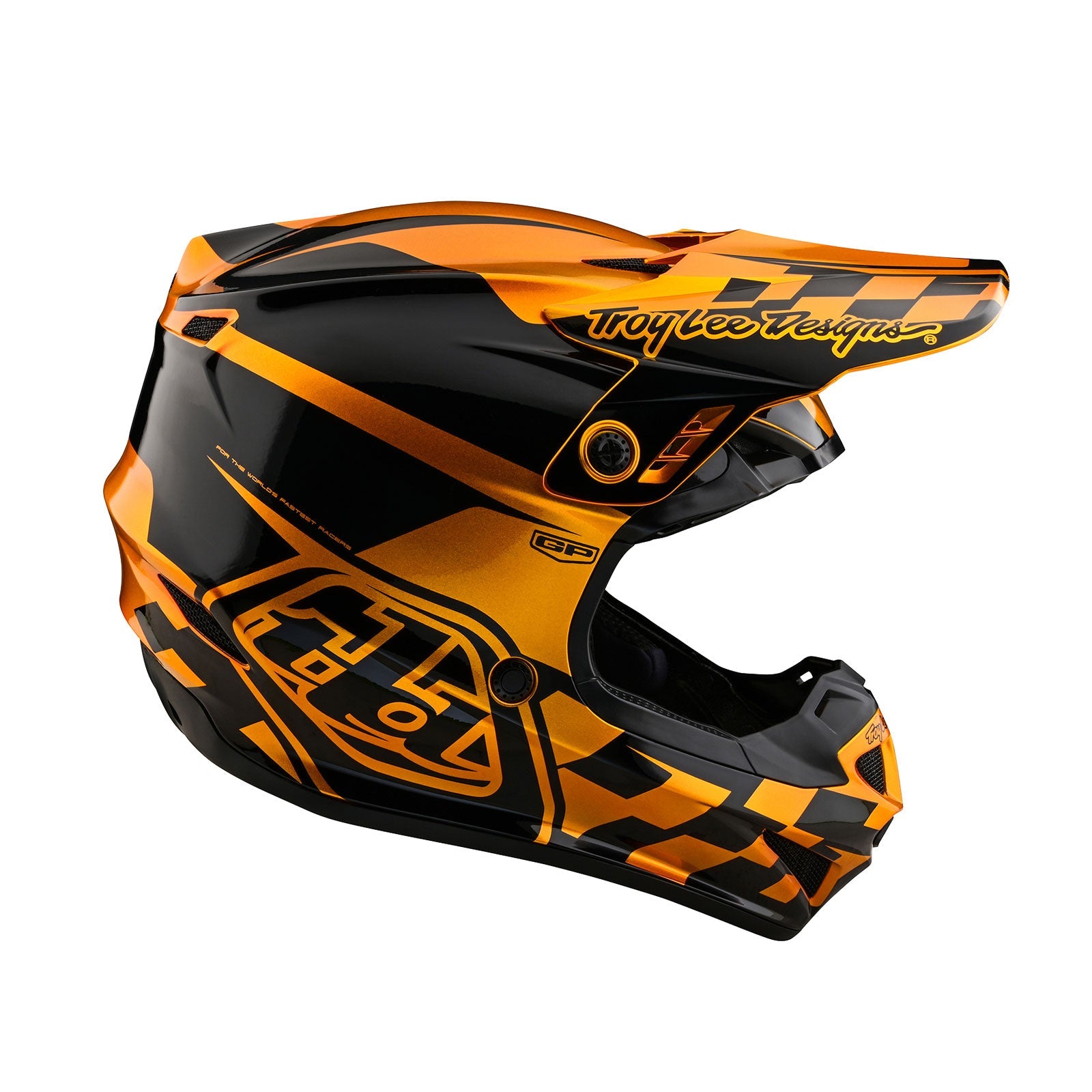 TLD GP Helmet No MIPS Check up Gold / Black