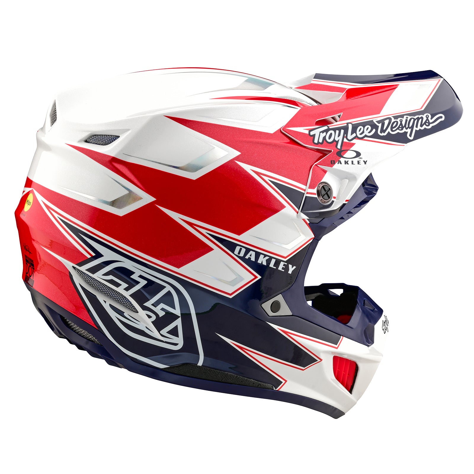 TLD SE5 Composite Helmet W/MIPS Troy Lee Designs X Oakley Vision White / Blue