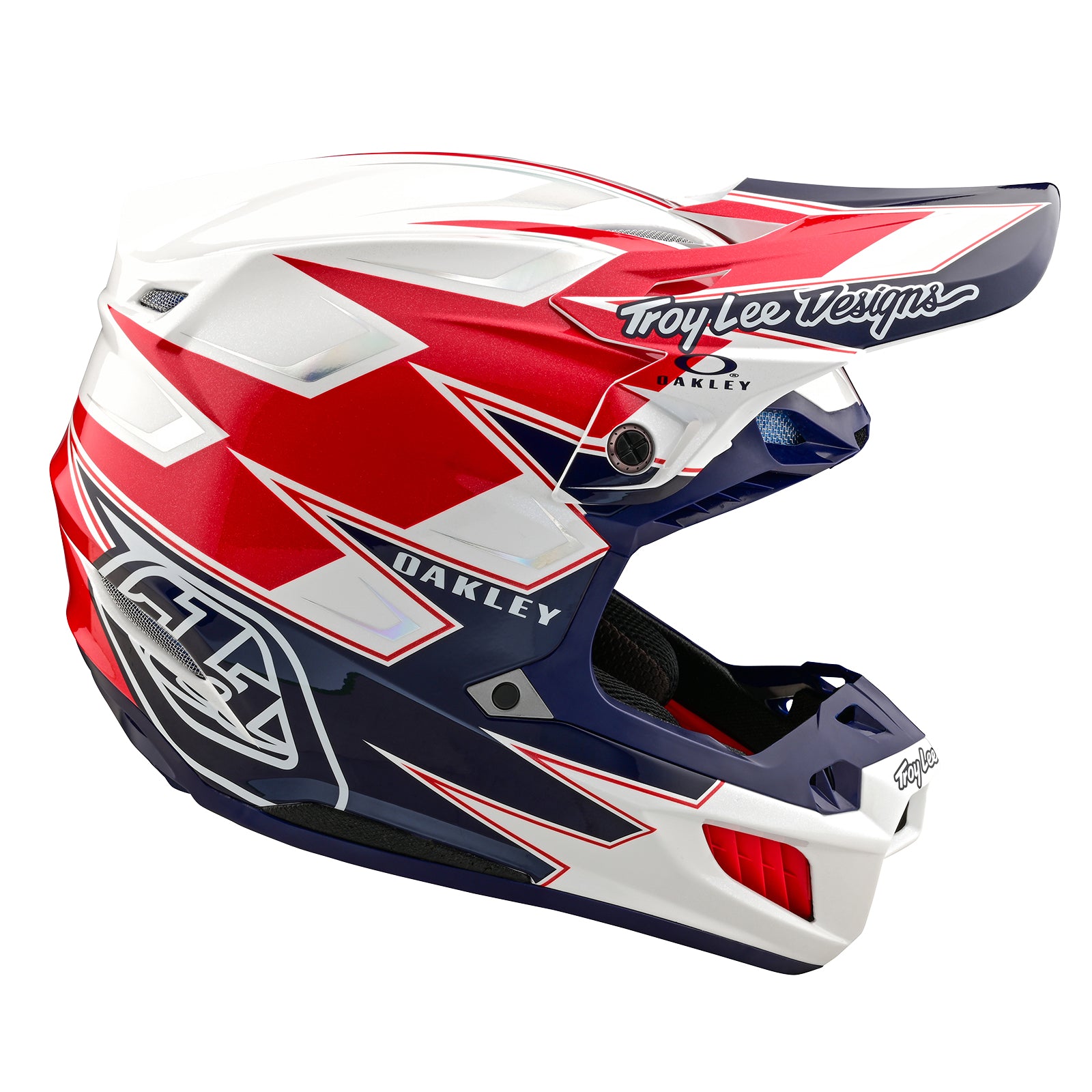 TLD SE5 Composite Helmet W/MIPS Troy Lee Designs X Oakley Vision White / Blue