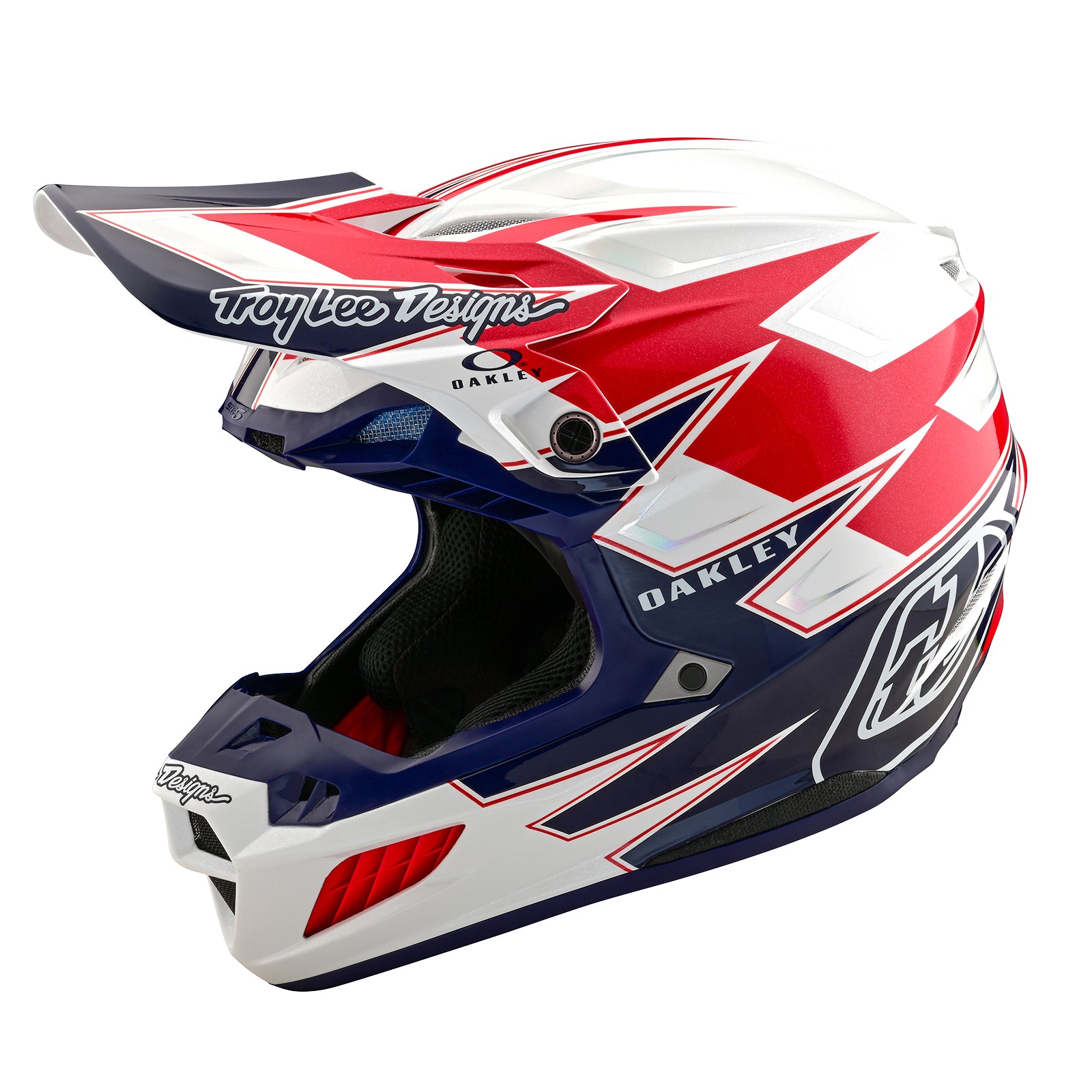 TLD SE5 Composite Helmet W/MIPS Troy Lee Designs X Oakley Vision White / Blue