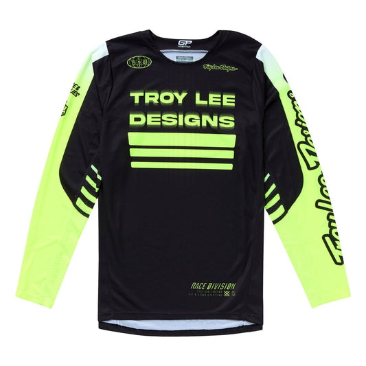 TLD GP Pro Jersey Segment Black / Flo Yellow