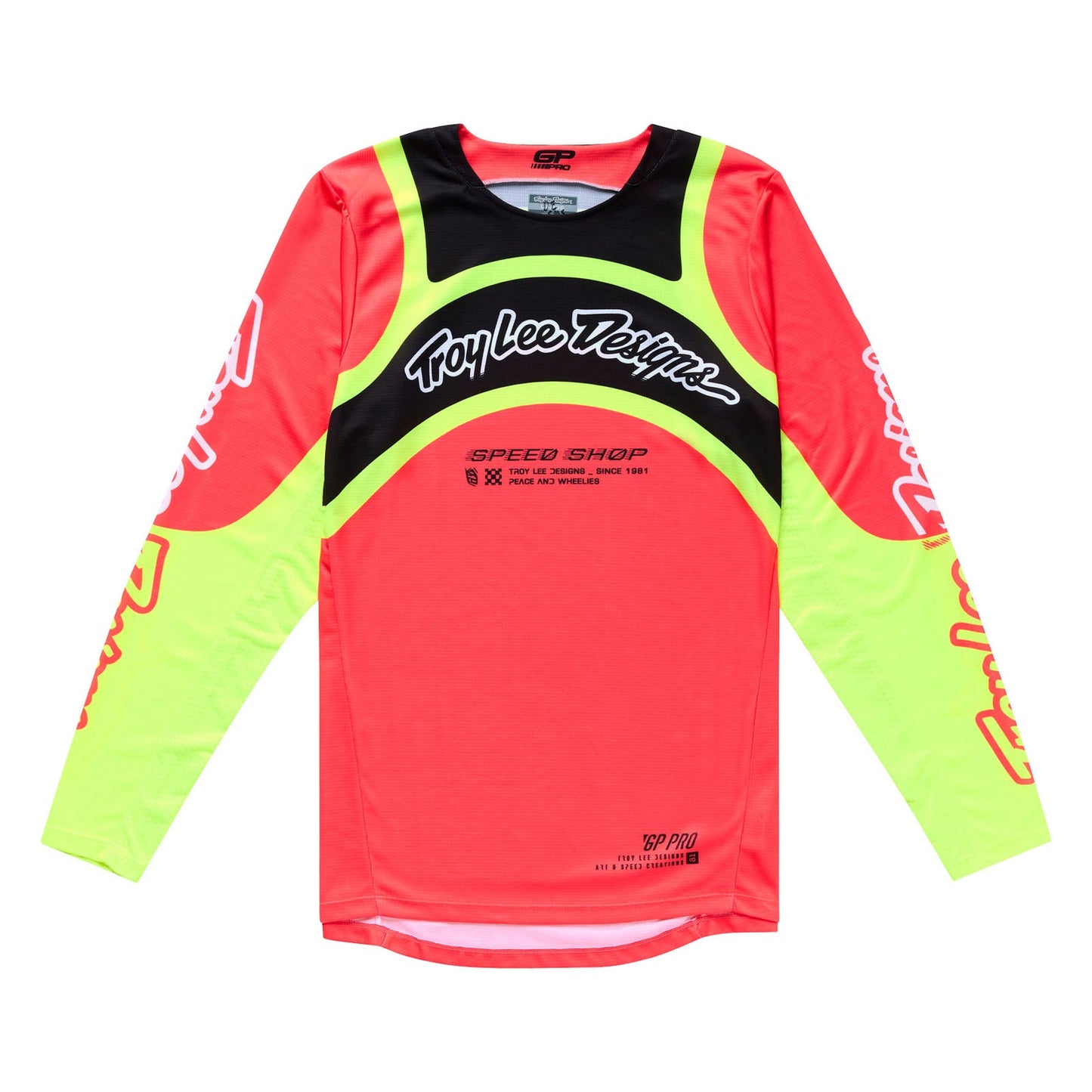 TLD GP Pro Jersey Swerve Infra Red / Flo Yellow
