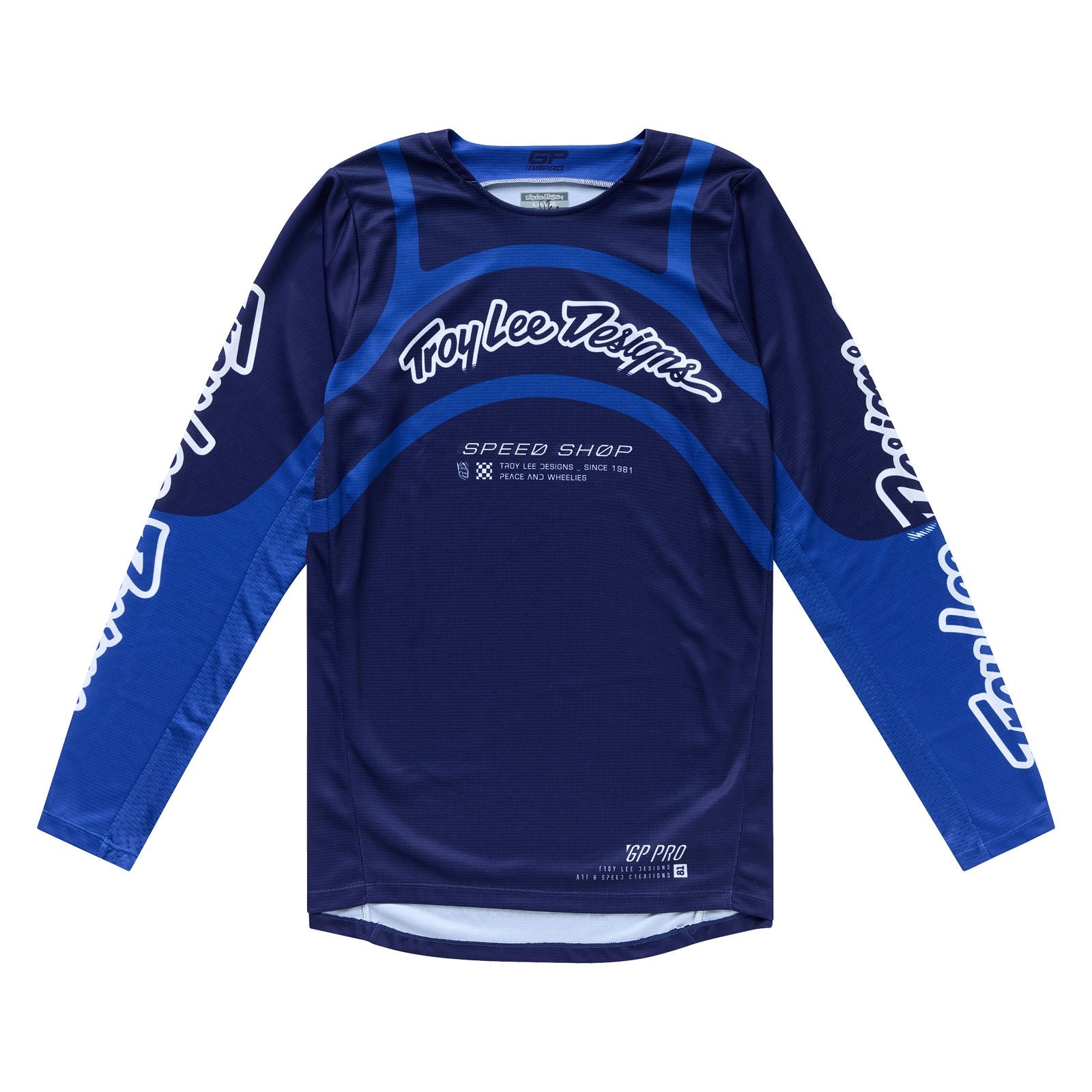 TLD GP Pro Jersey Swerve Navy / Blue