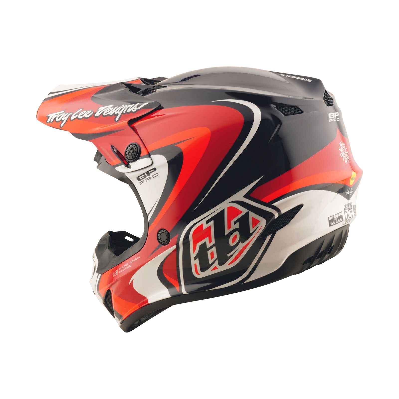 TLD Youth GP Pro Helmet Crossover Black / Red