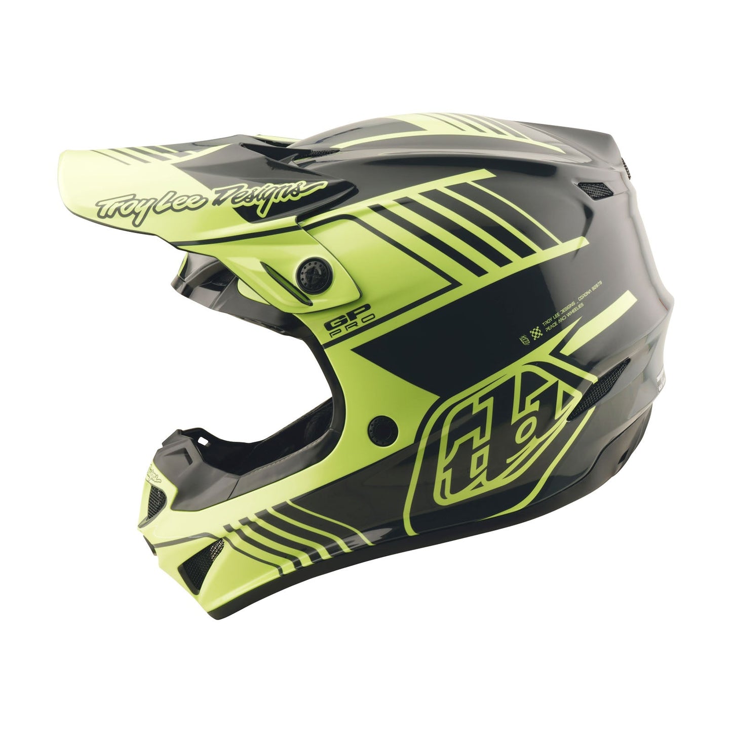 TLD Youth GP Pro Helmet Segment Glo Yellow