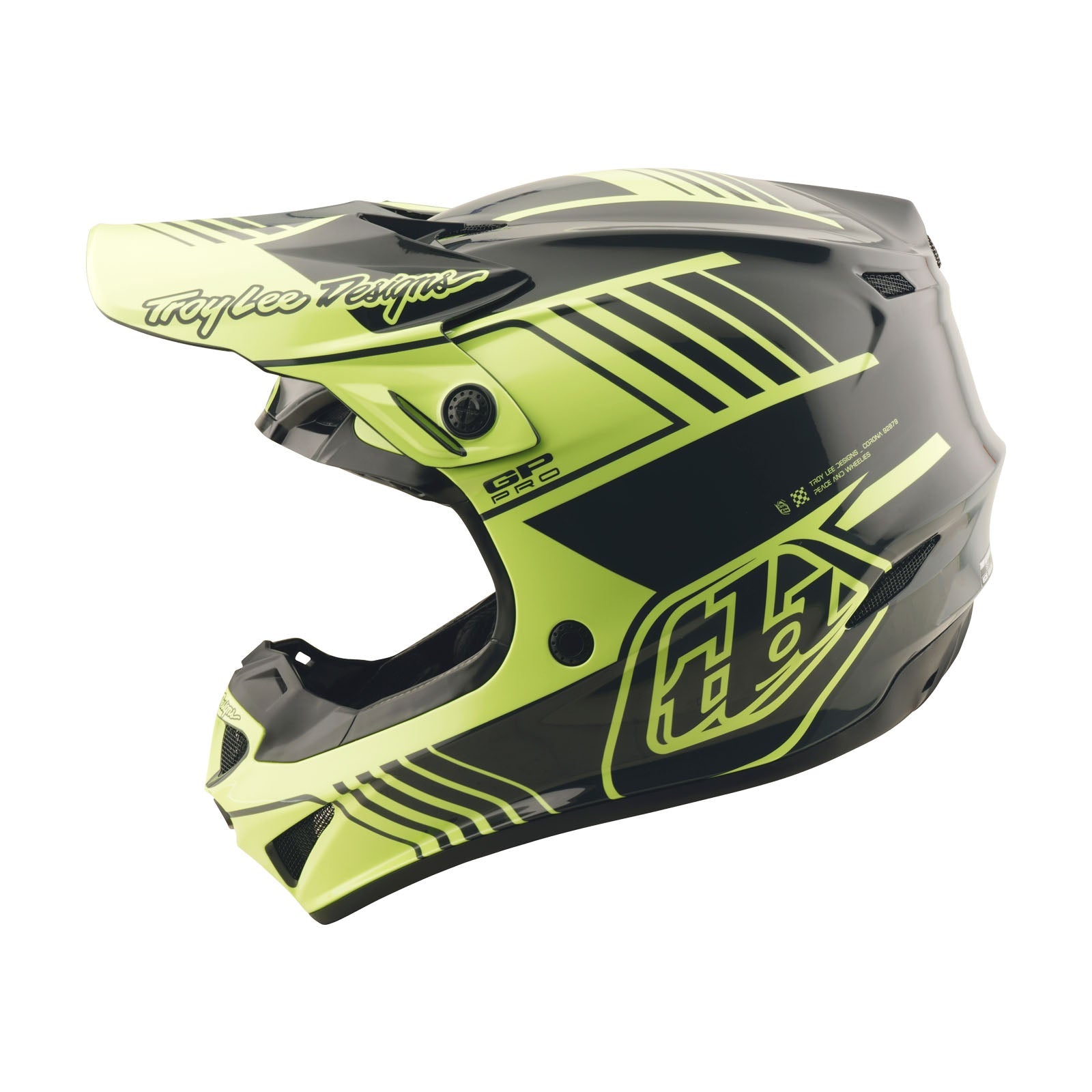 TLD Youth GP Pro Helmet Segment Glo Yellow
