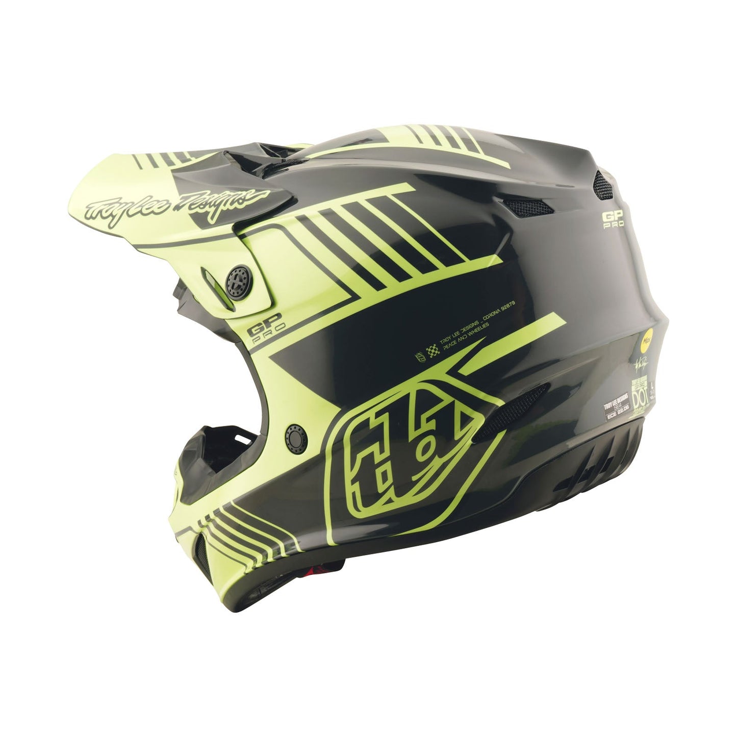 TLD GP Pro Helmet Segment Glo Yellow / Black