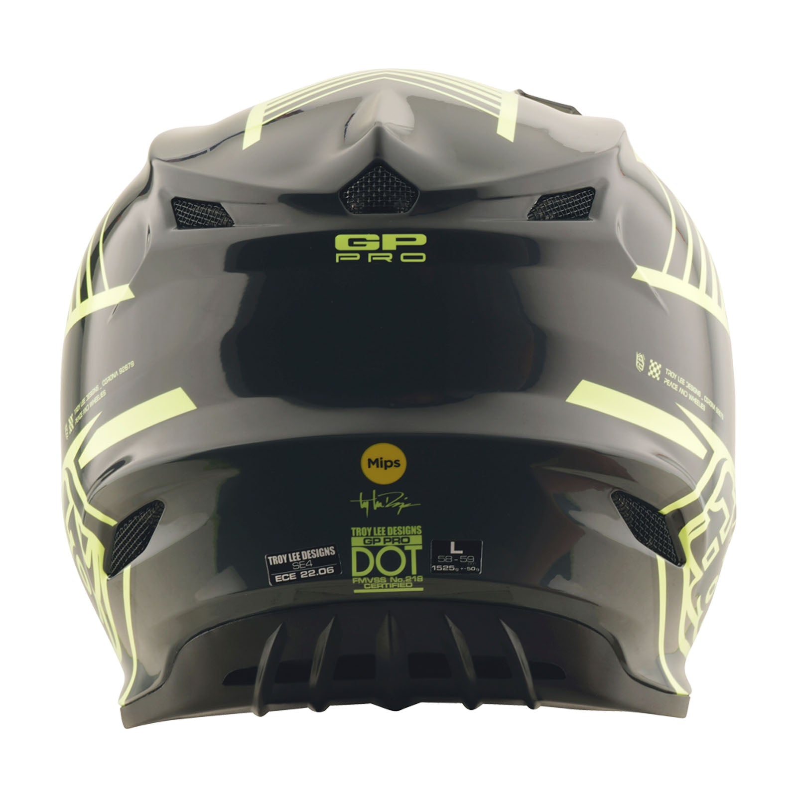 TLD GP Pro Helmet Segment Glo Yellow / Black