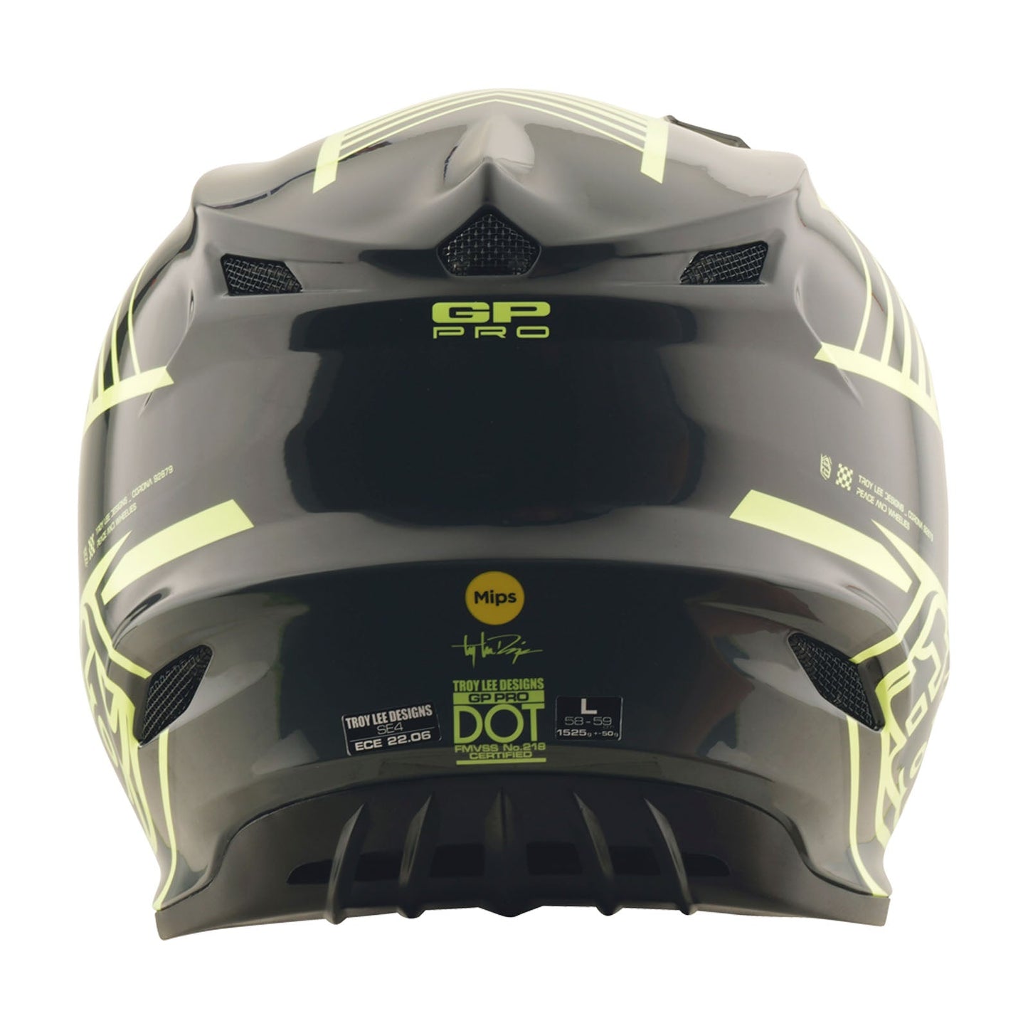 Youth GP Pro Helmet W/MIPS Segment Glo Yellow