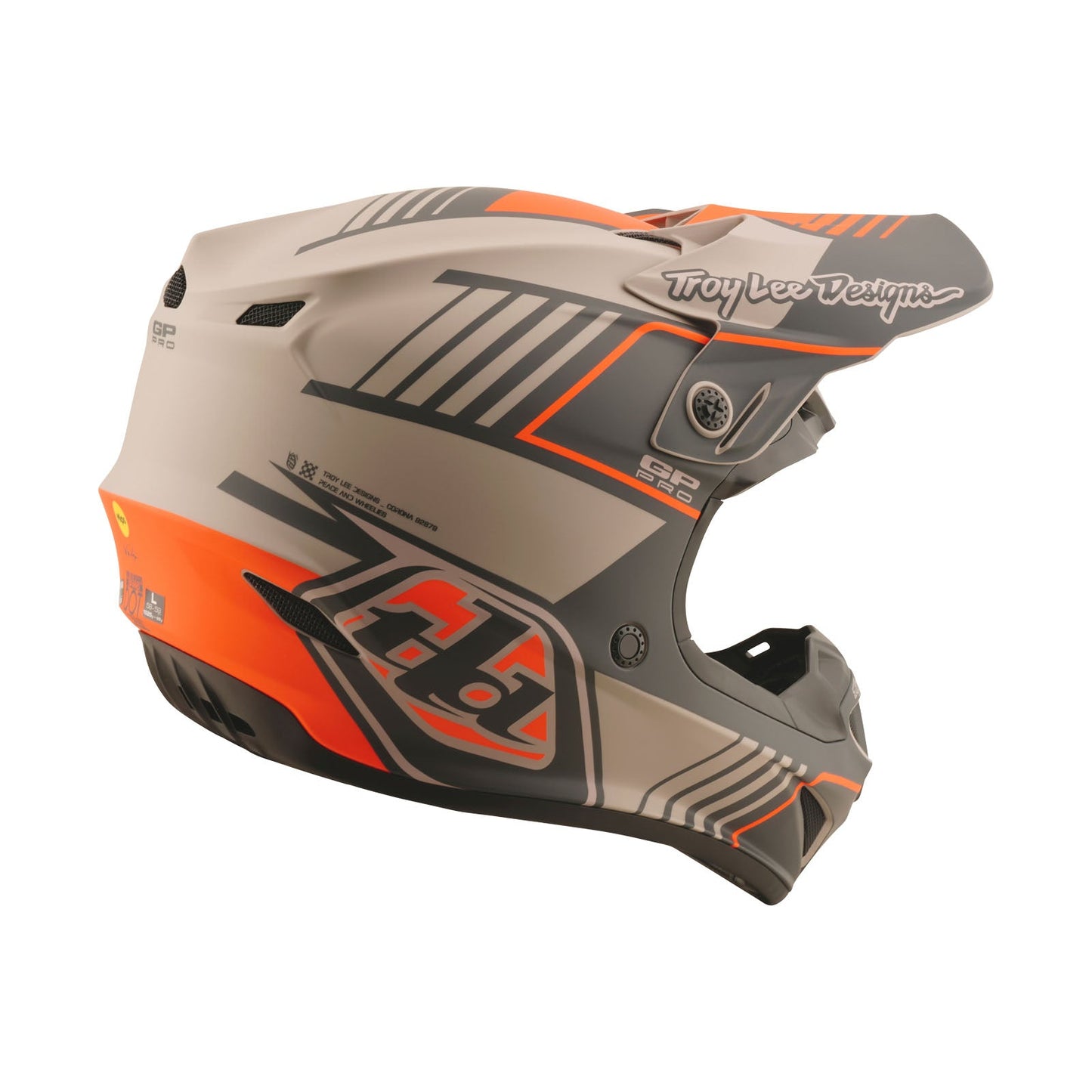 TLD GP Pro Helmet Segment Taupe
