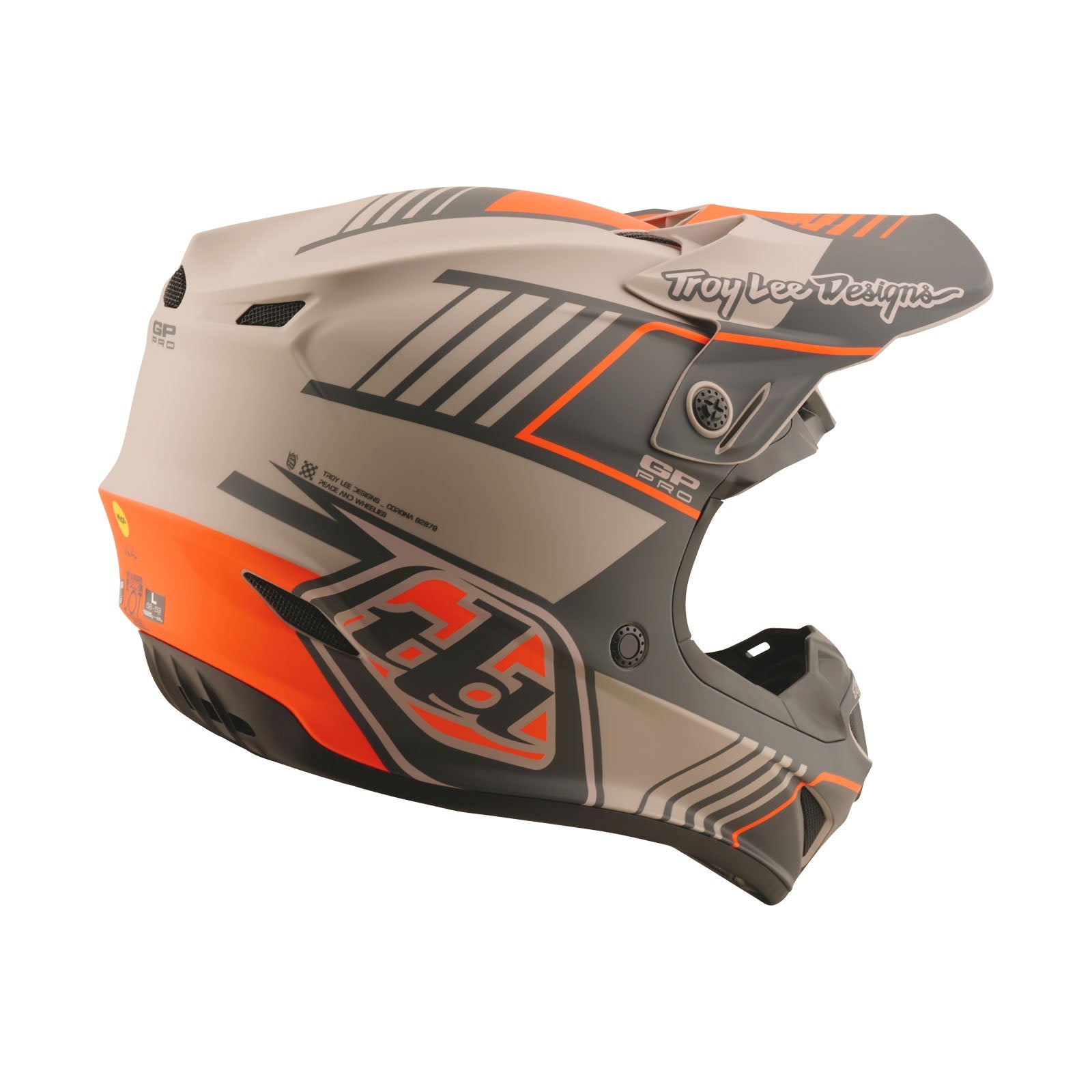 TLD GP Pro Helmet Segment Taupe