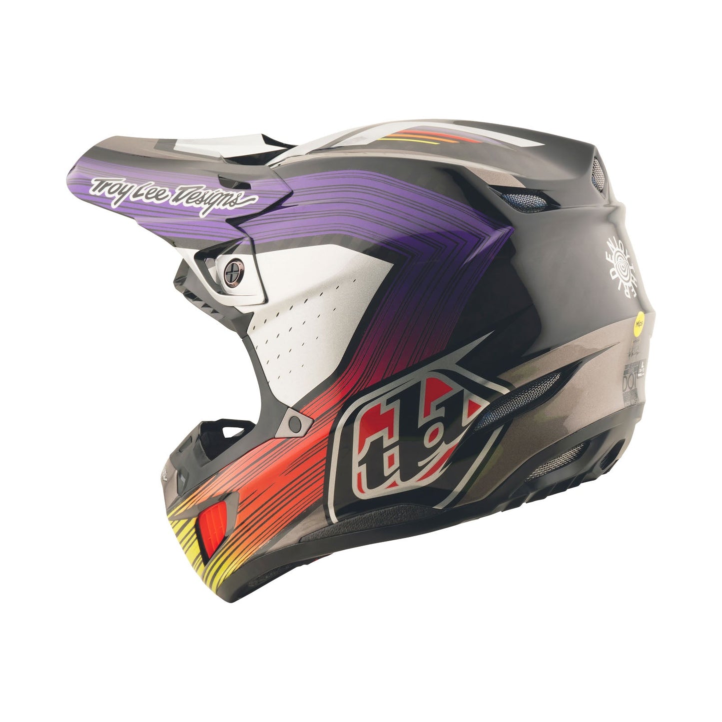 SE5 Carbon Helmet W/MIPS Stripes Black / Purple