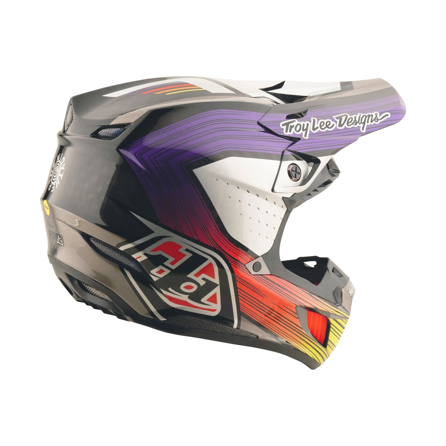 SE5 Carbon Helmet W/MIPS Stripes Black / Purple