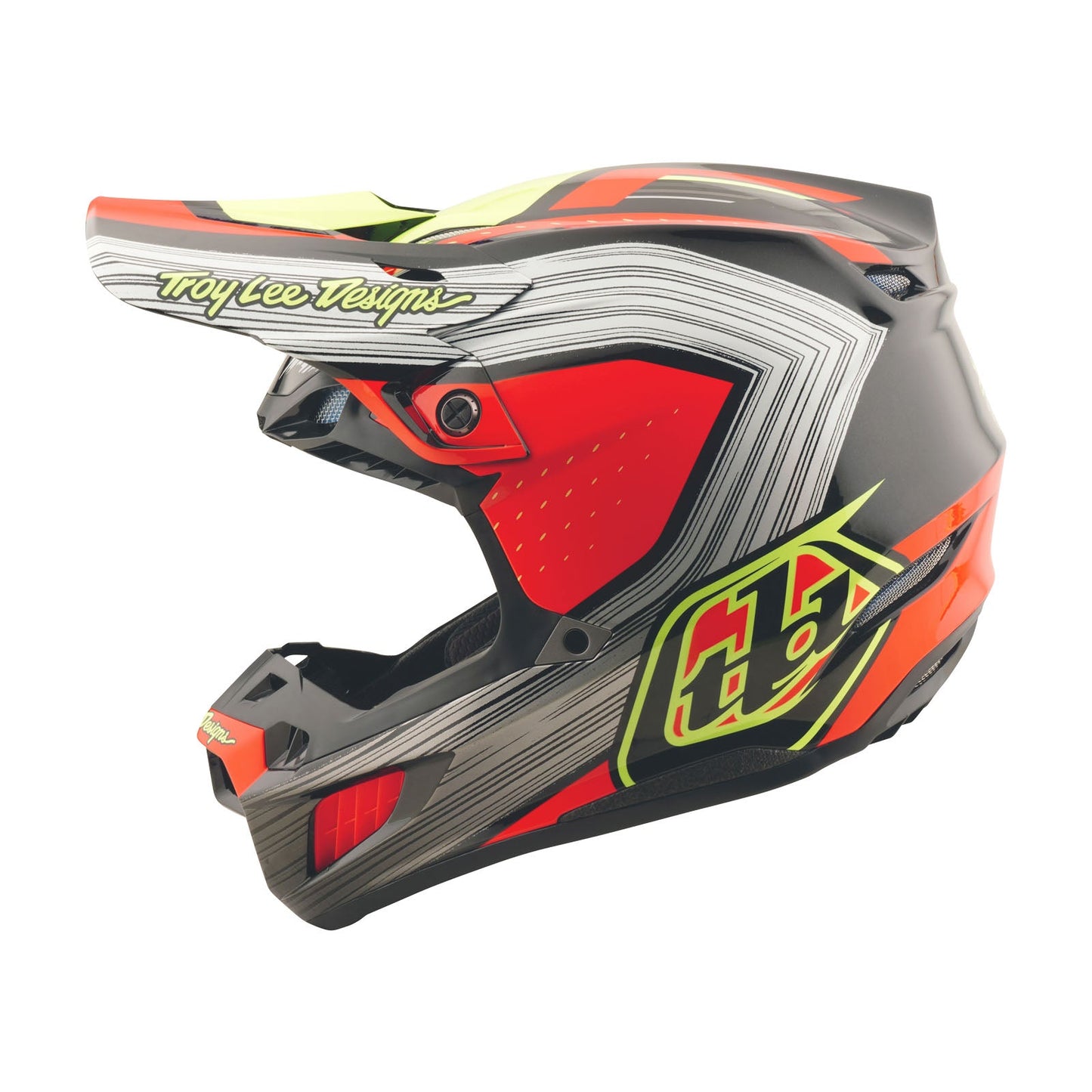 SE5 Composite Helmet W/MIPS Stripes Black / Infra Red