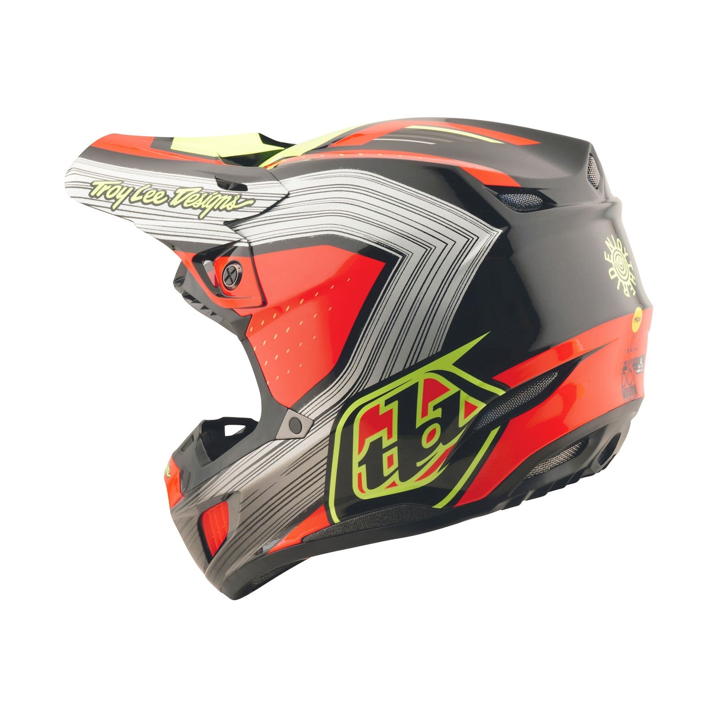 SE5 Composite Helmet W/MIPS Stripes Black / Infra Red