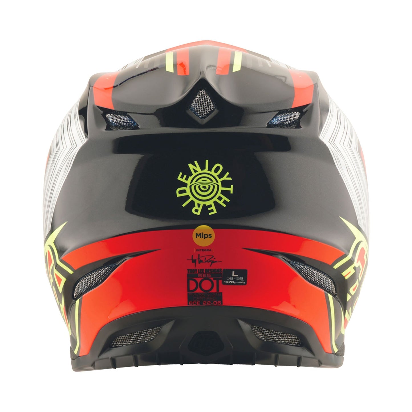 SE5 Composite Helmet W/MIPS Stripes Black / Infra Red