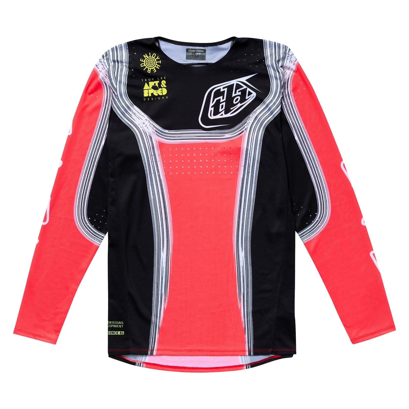 TLD Youth SE Pro Jersey Stripes Infra Red / Black