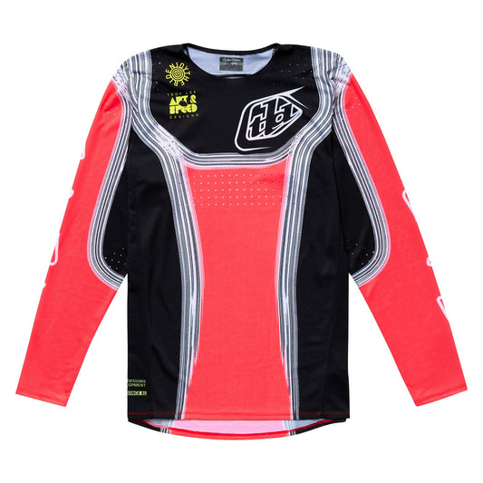 TLD SE Pro Jersey Stripes Infra Red / Black