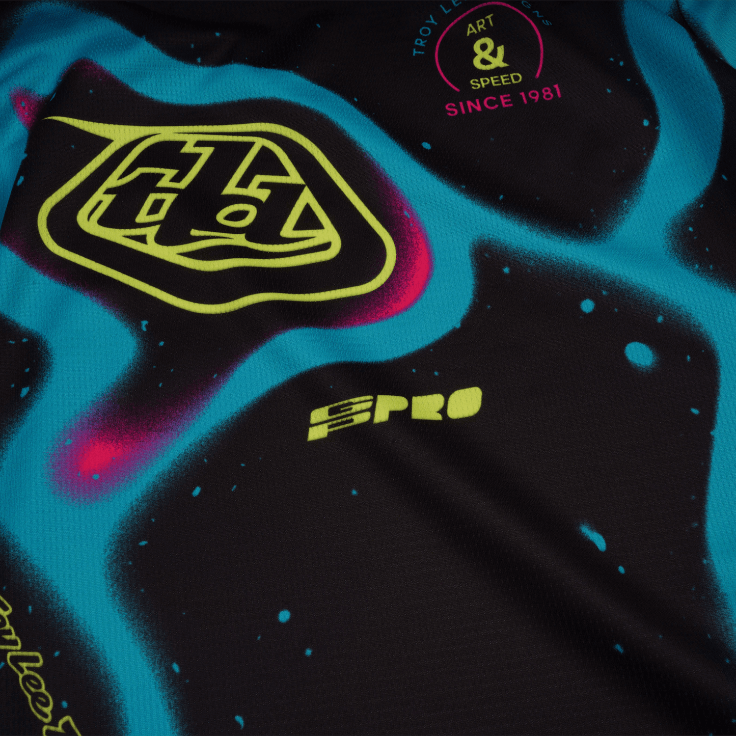 TLD Youth GP Pro Jersey Membrane Black / Glo Yellow