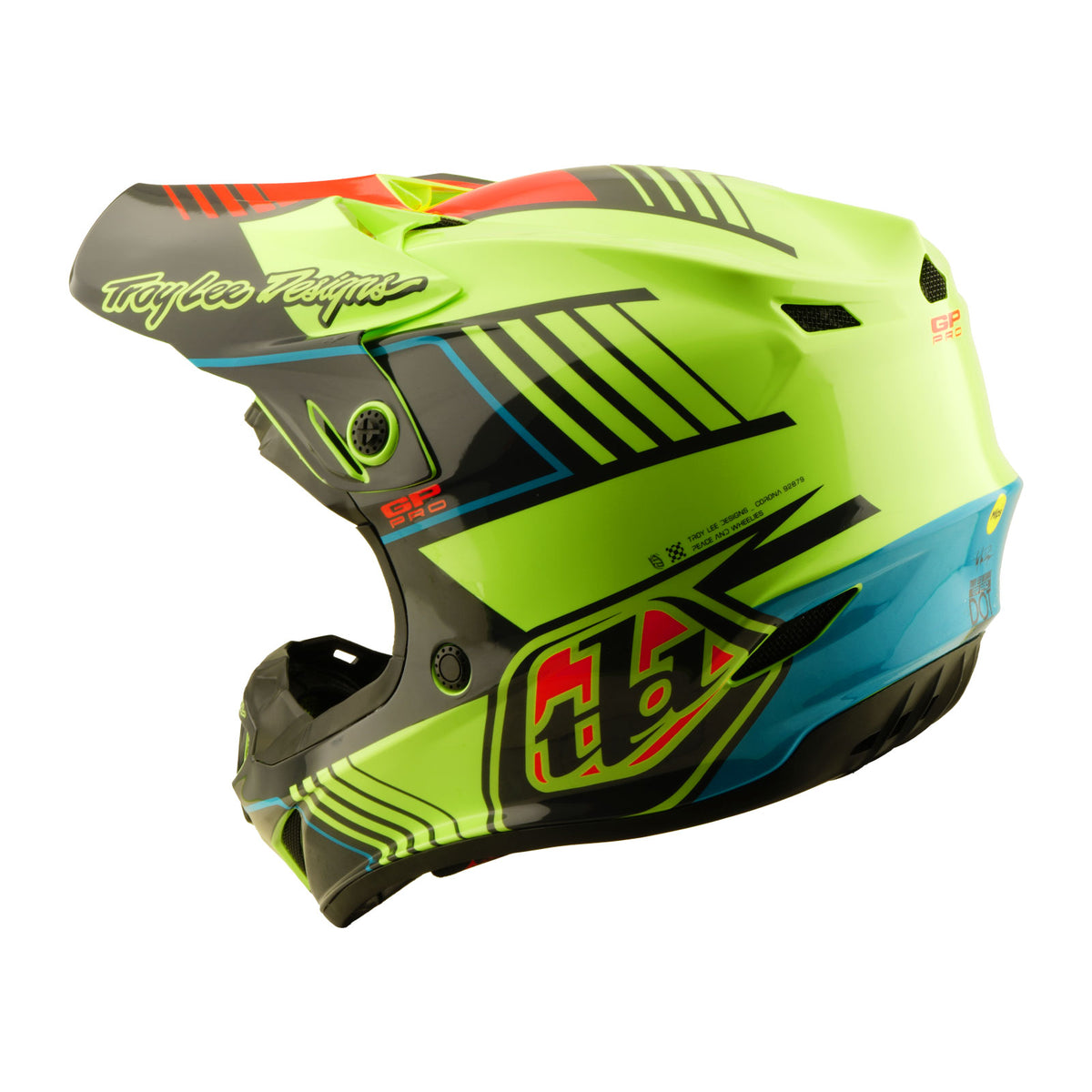 Youth GP Pro Helmet W/MIPS Segment Glo Yellow