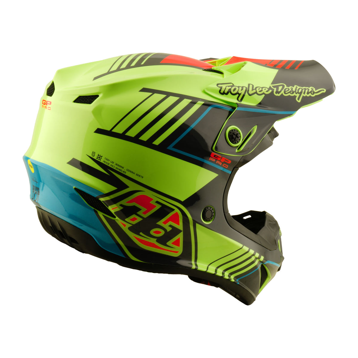 Youth GP Pro Helmet W/MIPS Segment Glo Yellow