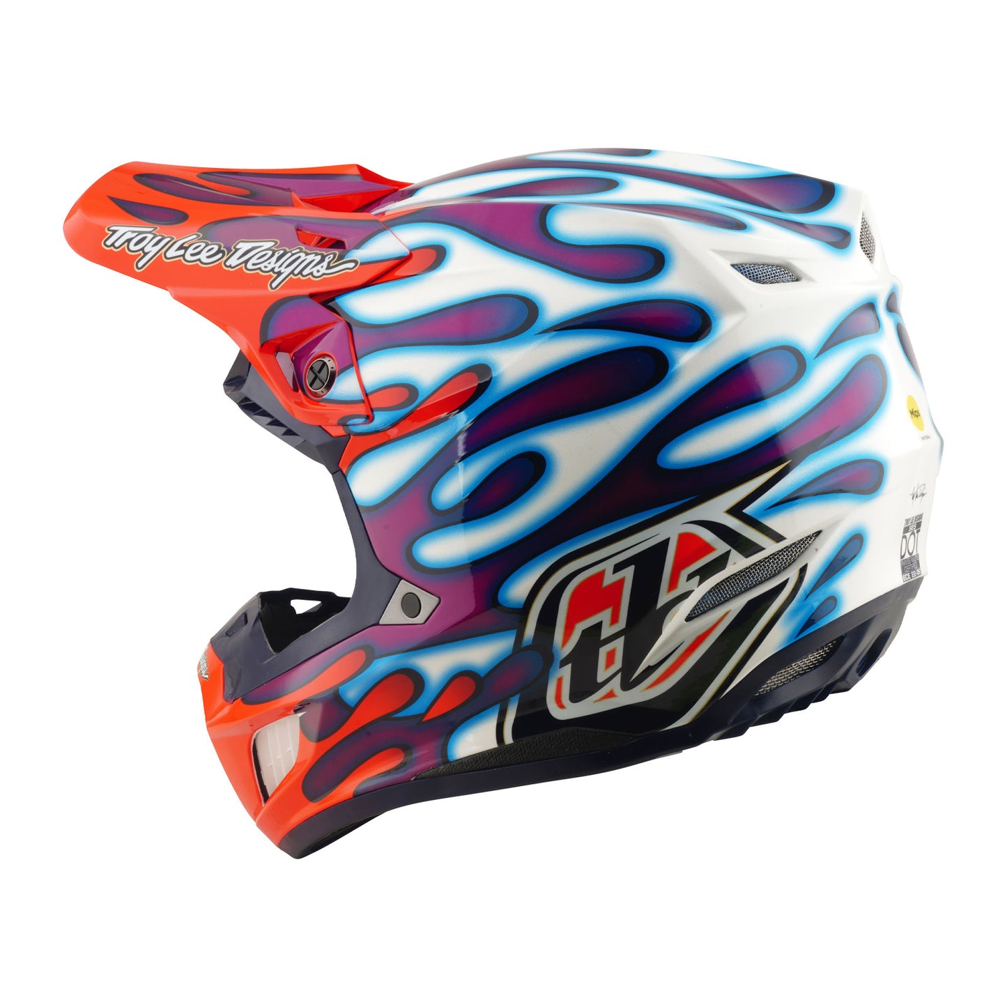 SE5 Composite Helmet W/MIPS Overspray Violet / White