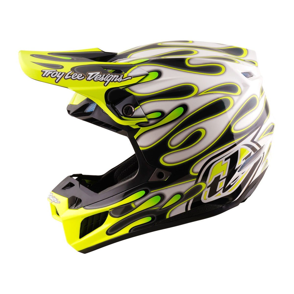 SE5 Composite Helmet Overspray Charcoal / Flo Yellow (ECE)