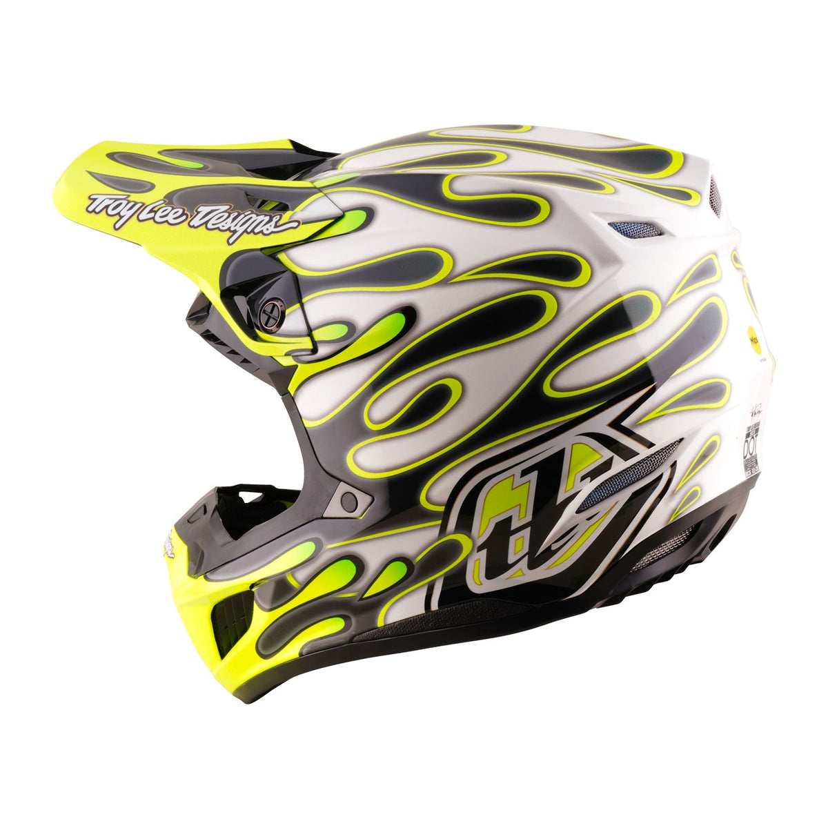 SE5 Composite Helmet Overspray Charcoal / Flo Yellow (ECE)