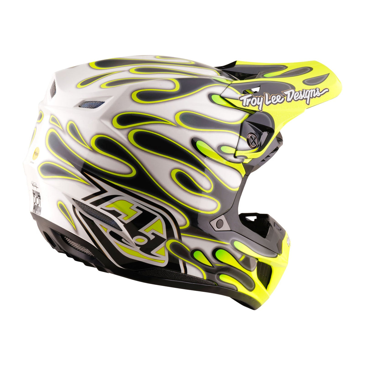 SE5 Composite Helmet Overspray Charcoal / Flo Yellow (ECE)