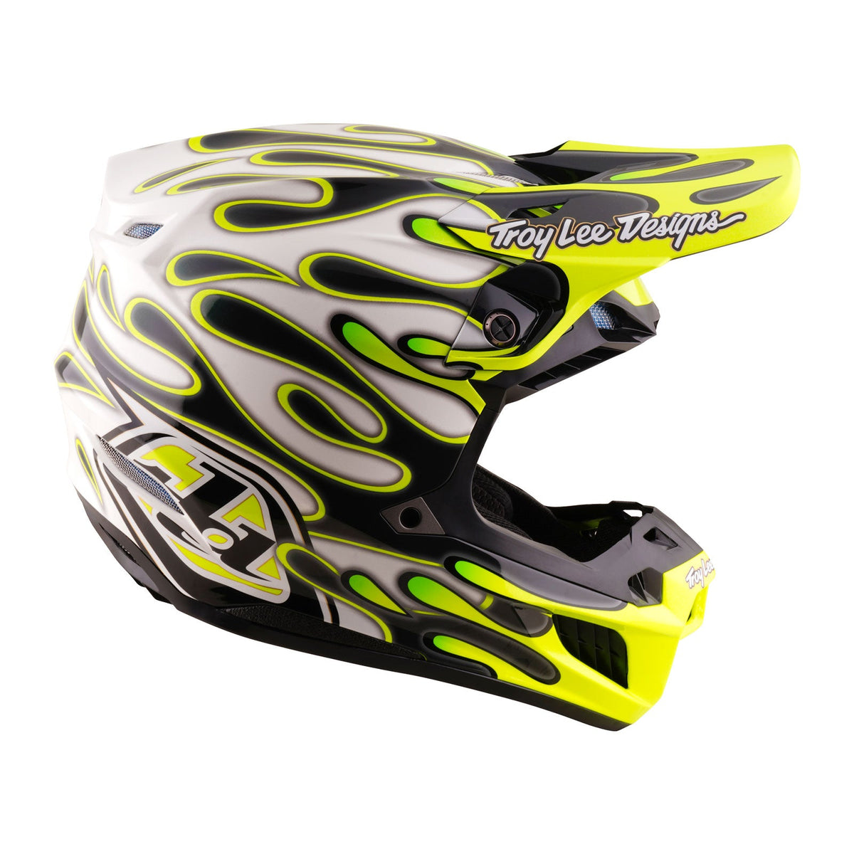 SE5 Composite Helmet Overspray Charcoal / Flo Yellow (ECE)