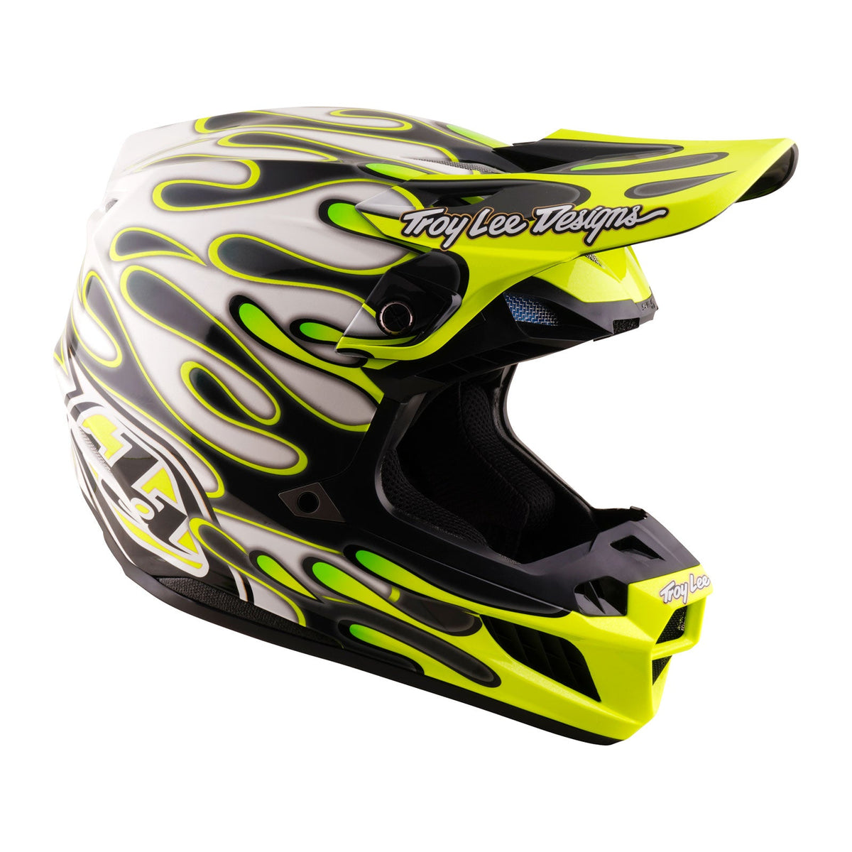 SE5 Composite Helmet Overspray Charcoal / Flo Yellow (ECE)