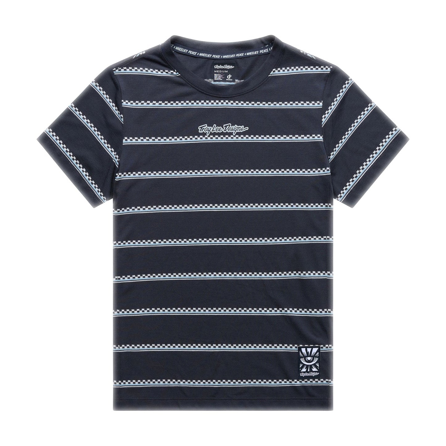 Womens Lilium Ride SS Tee Checked Out Carbon