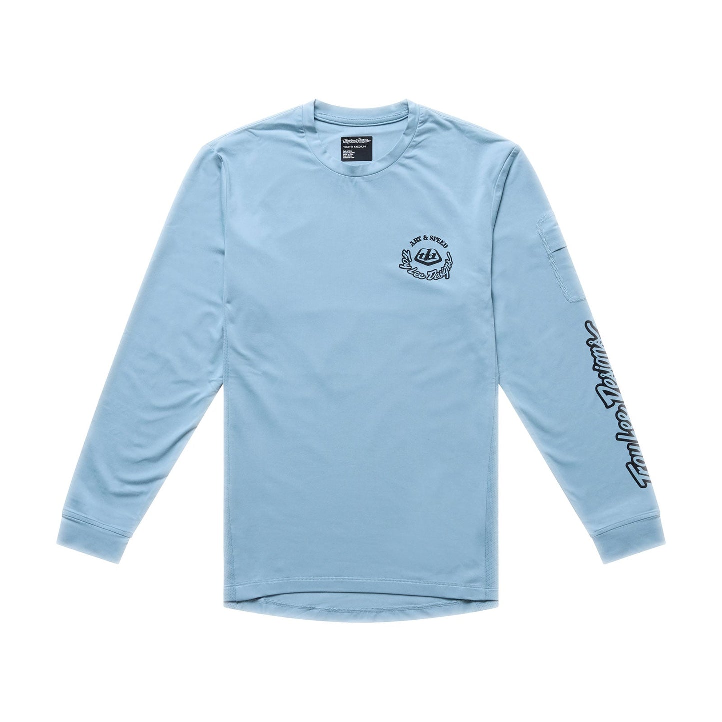 Youth Ruckus Ride LS Tee Carbs Dawn Blue