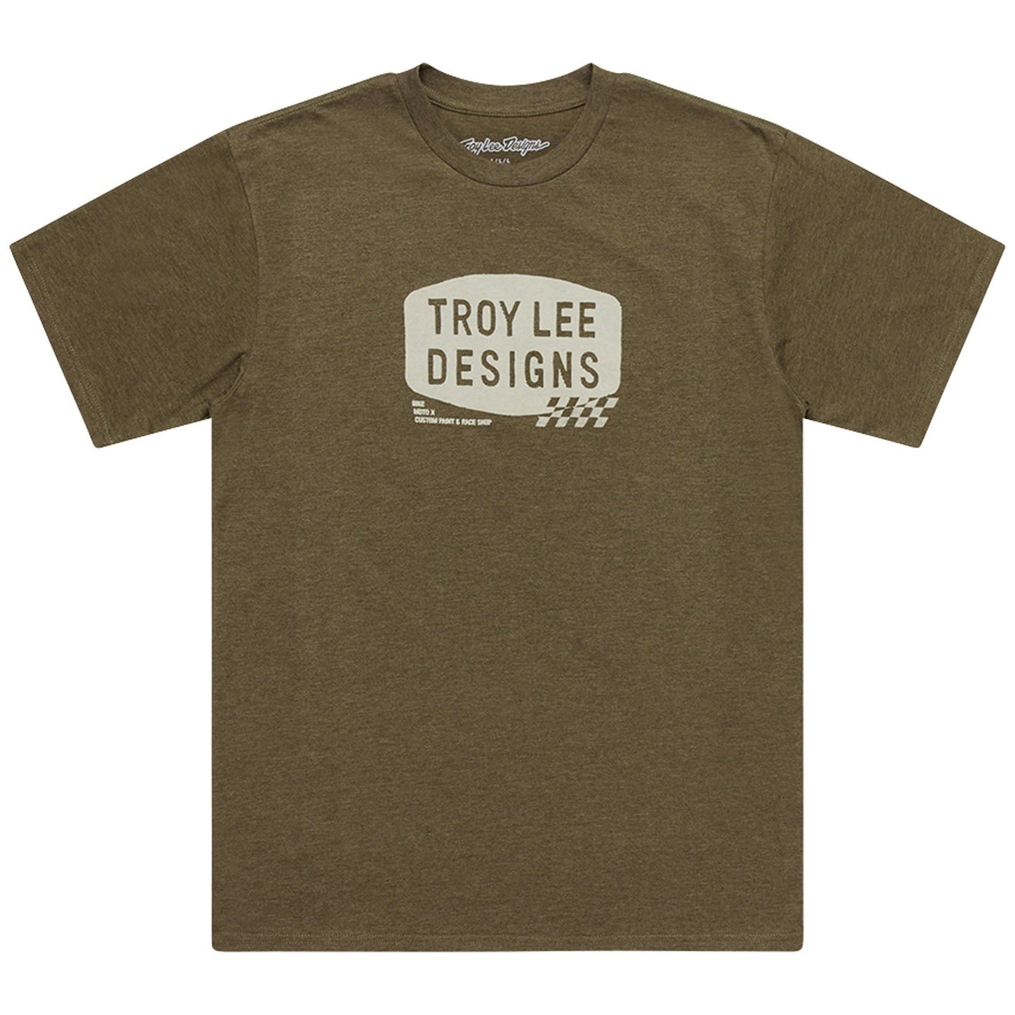 TLD Short Sleeve Tee Stamp Olive Heather