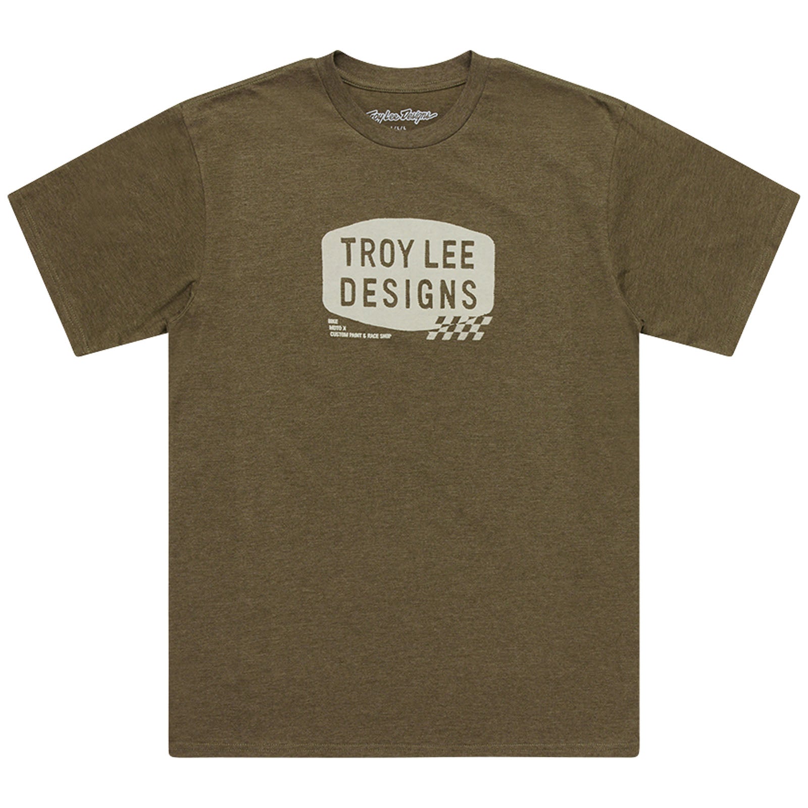 TLD Short Sleeve Tee Stamp Olive Heather