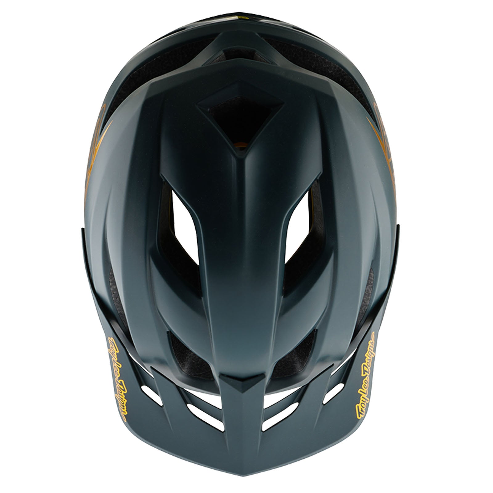 TLD Youth Flowline Helmet W/MIPS Point Grey / Gold