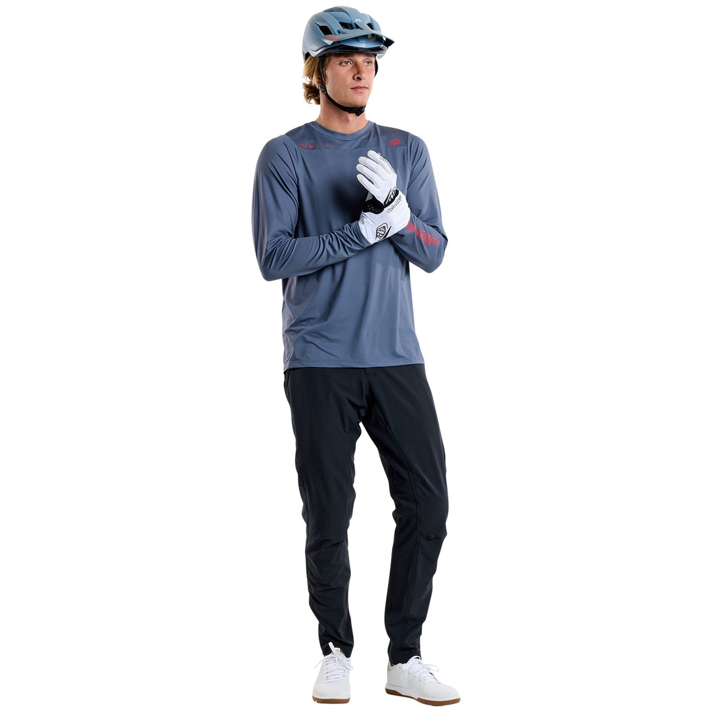 TLD Skyline LS Jersey Mono Steel Blue
