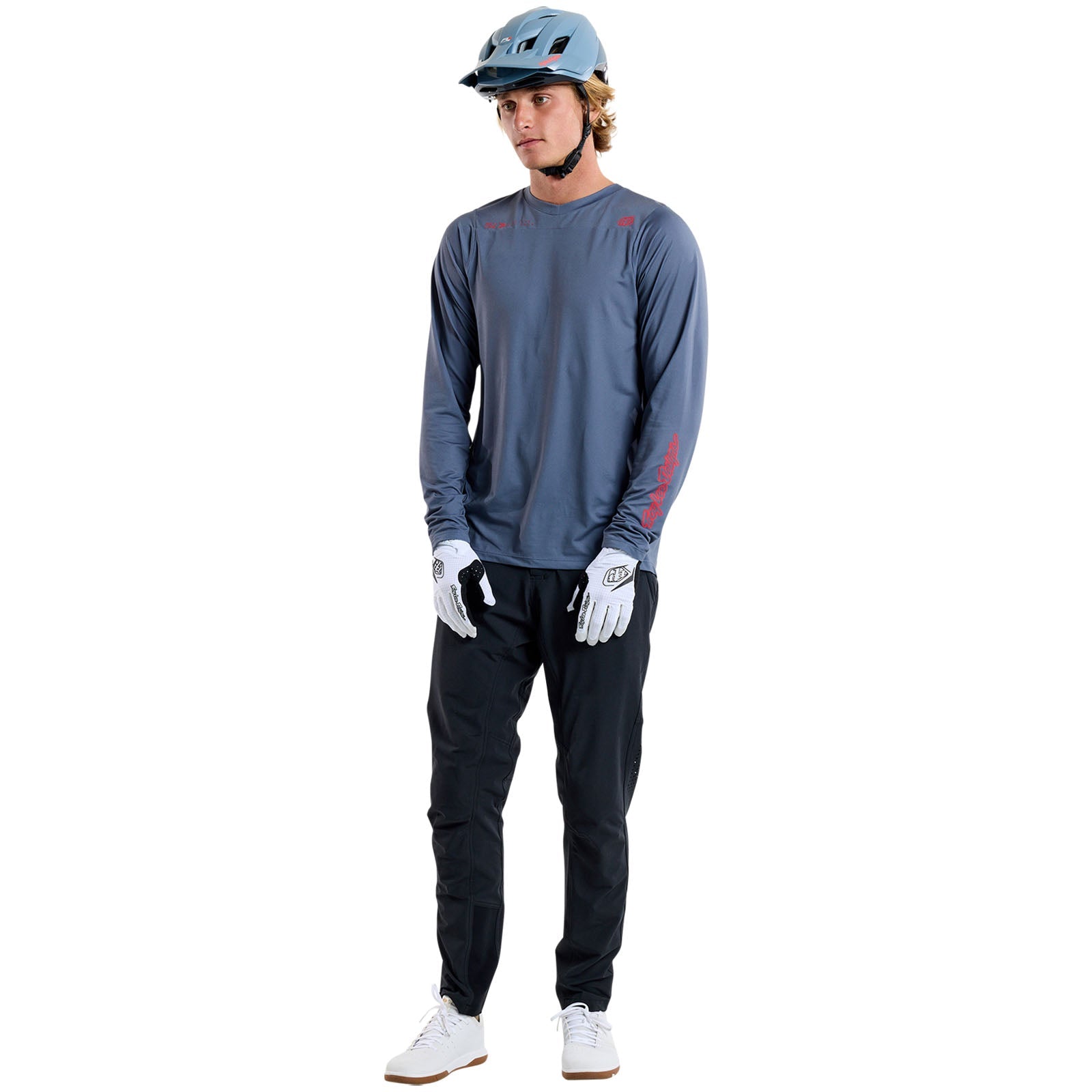 TLD Skyline LS Jersey Mono Steel Blue