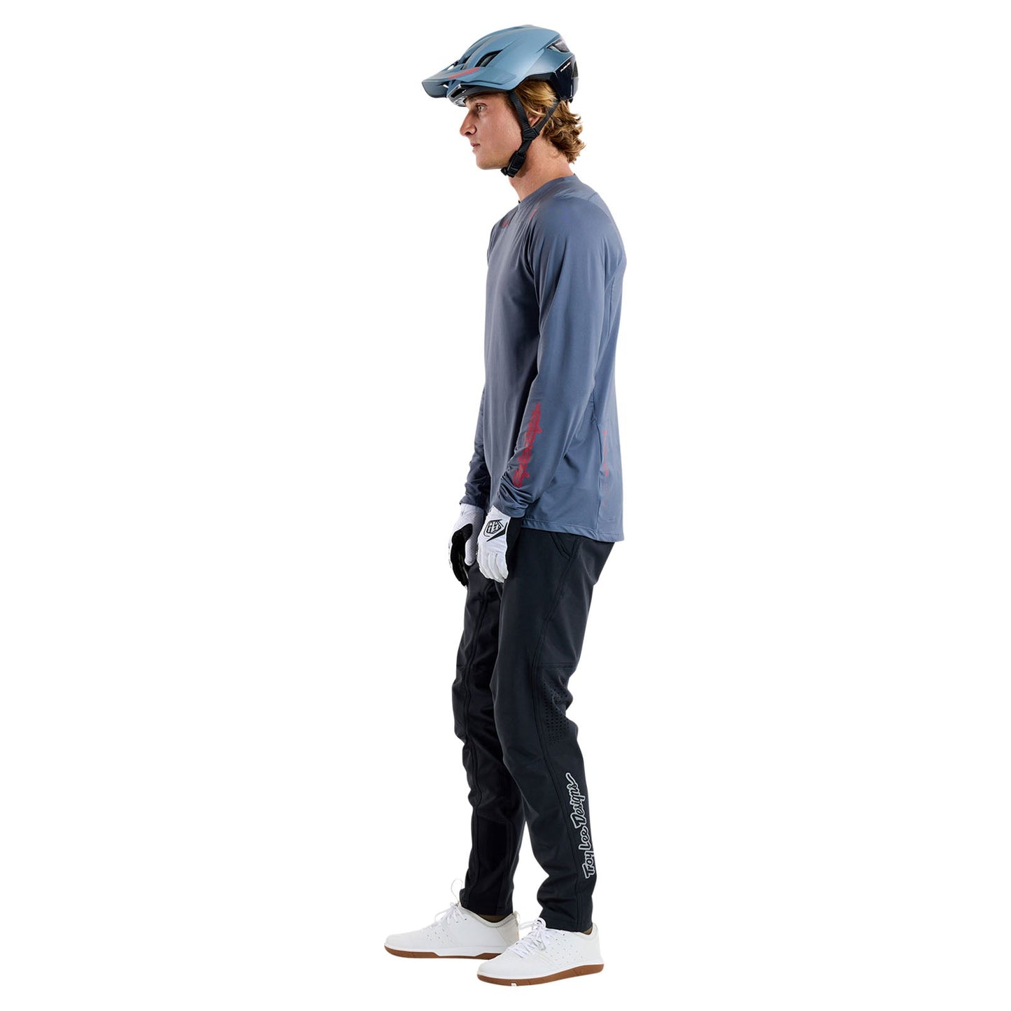 TLD Skyline LS Jersey Mono Steel Blue