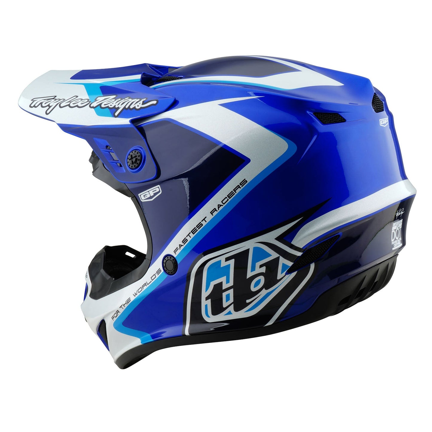 TLD Youth GP Helmet Shutter Blue