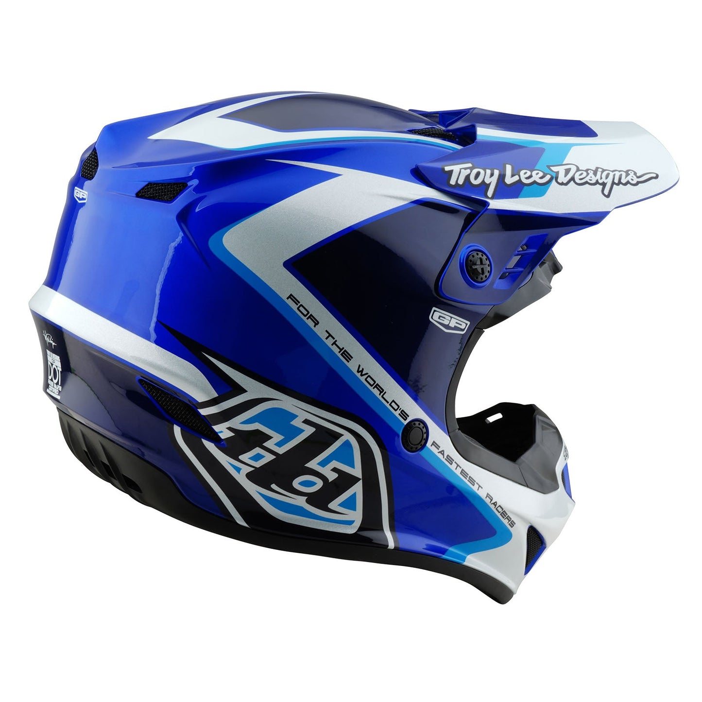 TLD Youth GP Helmet Shutter Blue