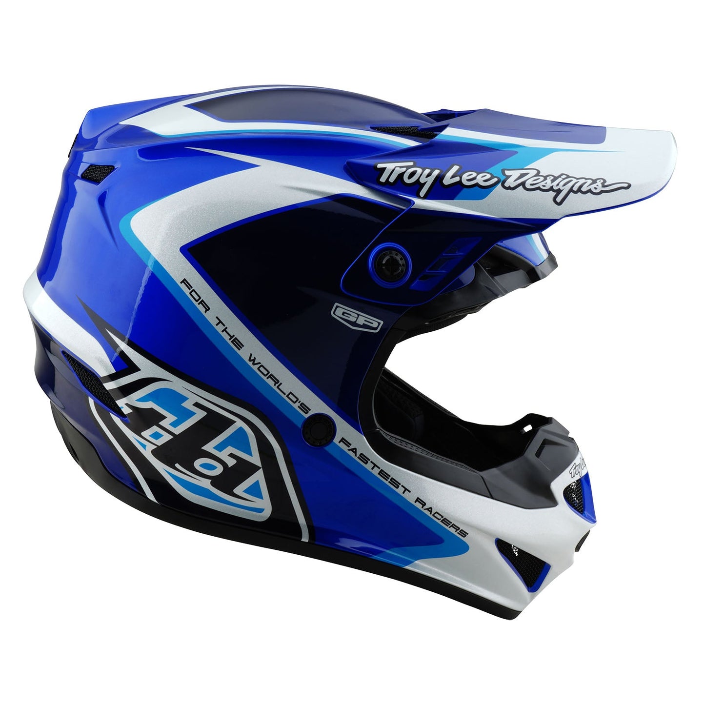 TLD Youth GP Helmet Shutter Blue