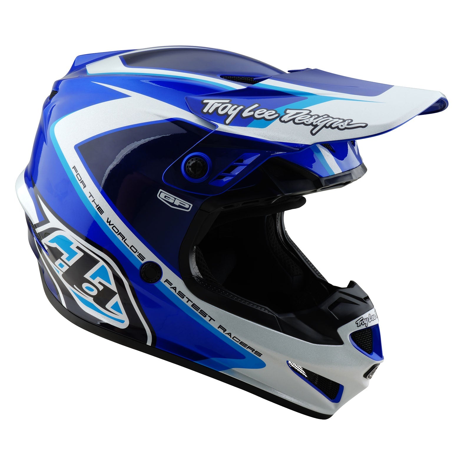 TLD Youth GP Helmet Shutter Blue