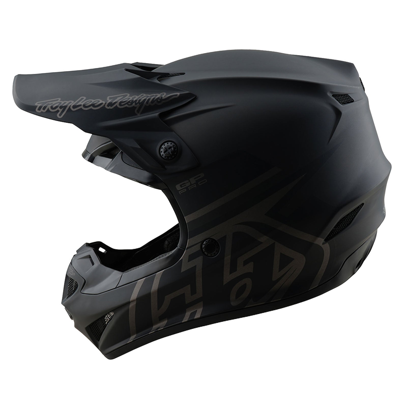 TLD Youth GP Pro Helmet W/MIPS Mono Black