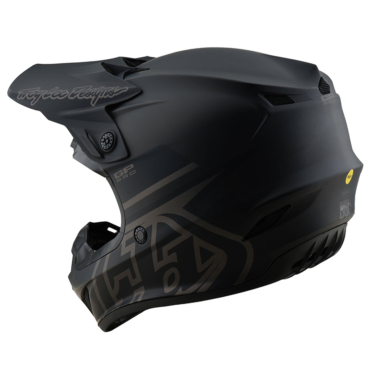 TLD Youth GP Pro Helmet W/MIPS Mono Black