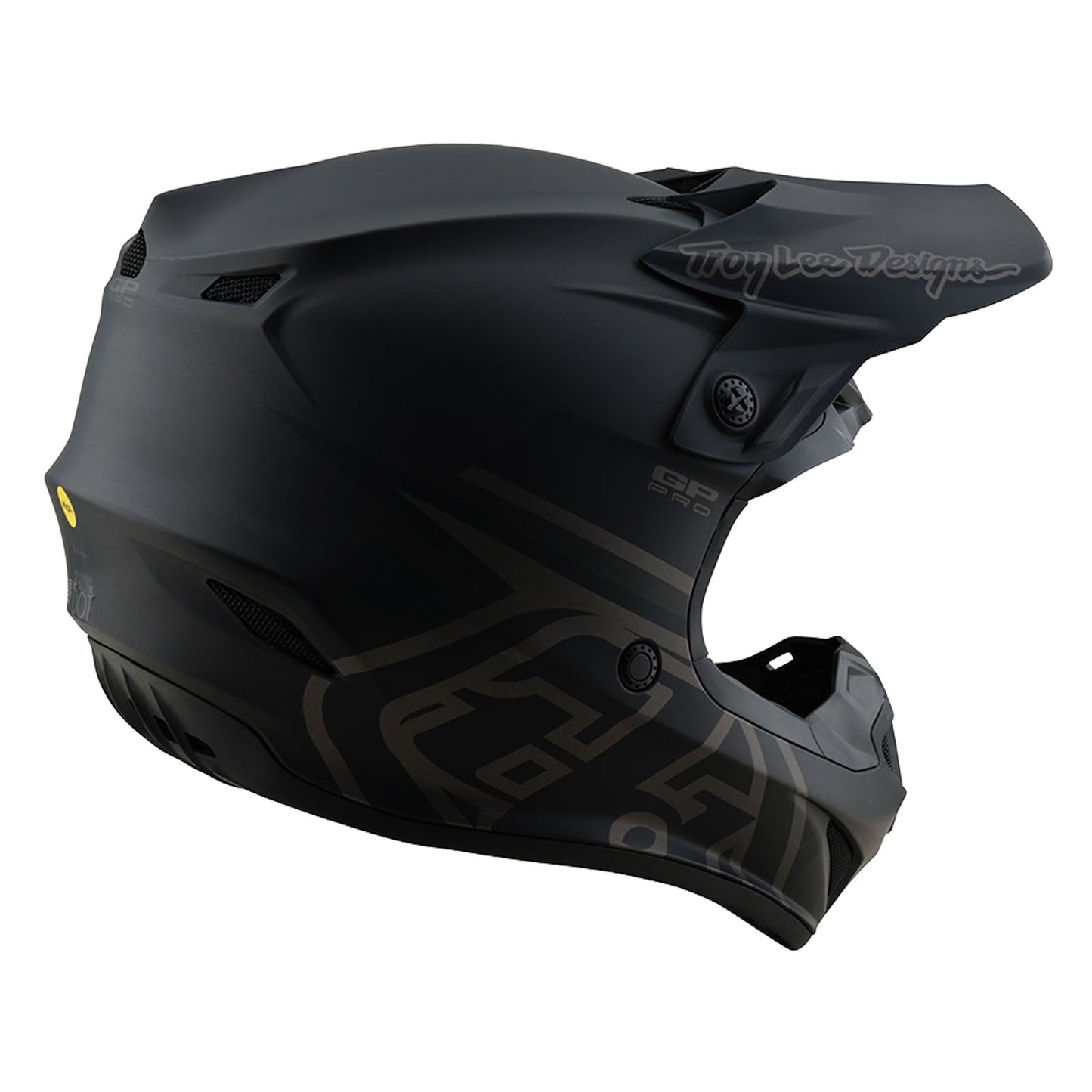 TLD Youth GP Pro Helmet W/MIPS Mono Black