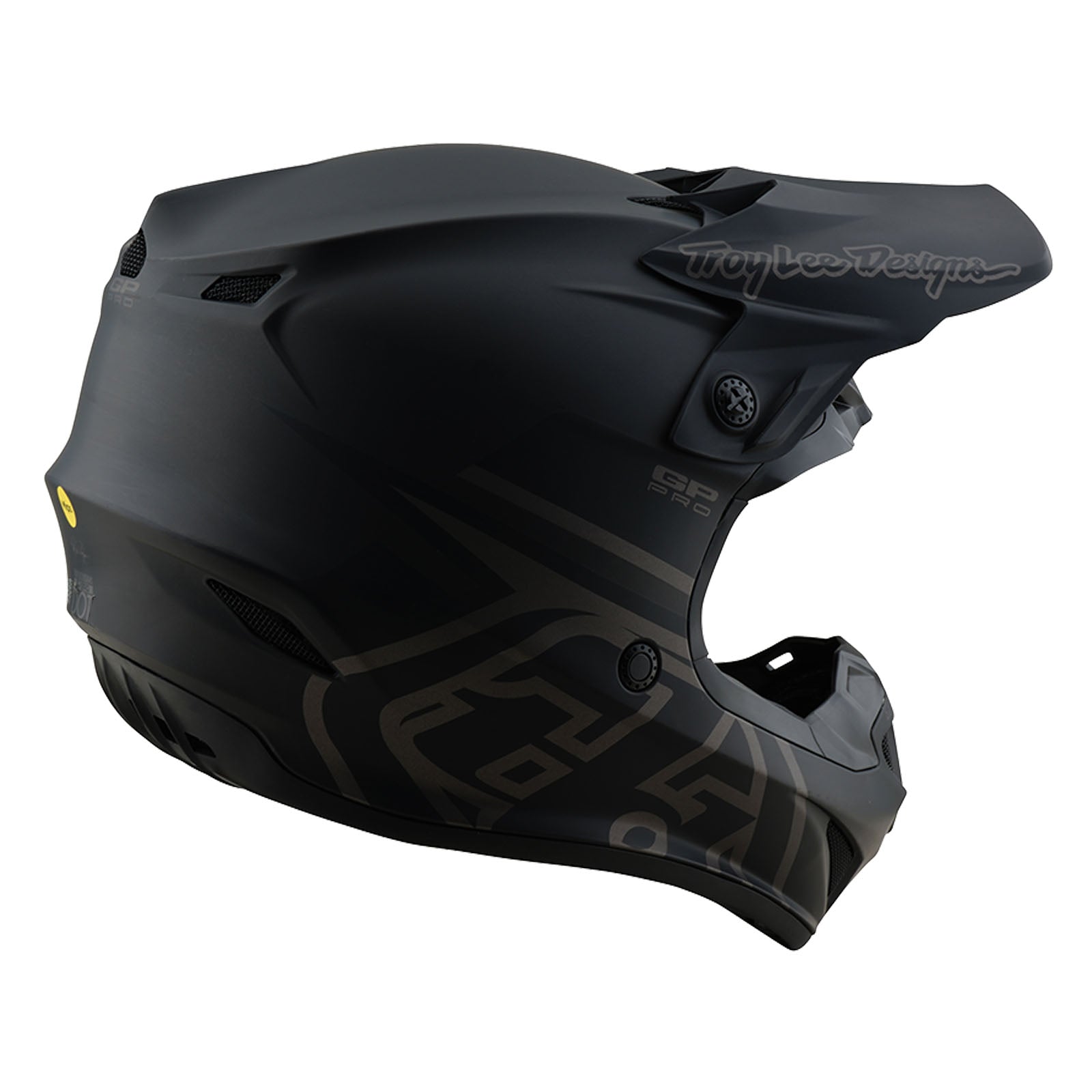 TLD Youth GP Pro Helmet W/MIPS Mono Black