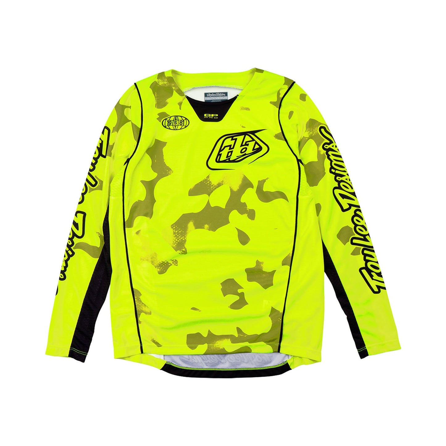 TLD Youth GP Pro Jersey Blotted Flo Yellow